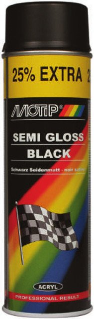 Σπρέι χρώμα ακρυλικό μαύρο 500ml